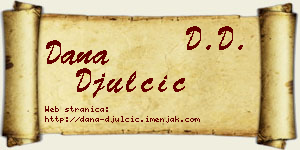 Dana Đulčić vizit kartica